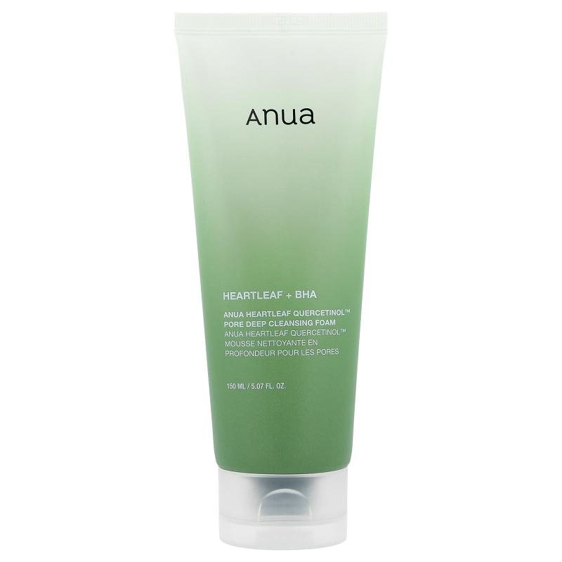 Anua, Heartleaf Quercetinol™ Pore Deep Cleansing Foam, 5.07 fl oz (150 ml)
