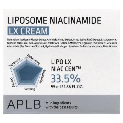 APLB, كريم النياسيناميد LX الشحمي، 1.86 أونصة سائلة (55 مل)