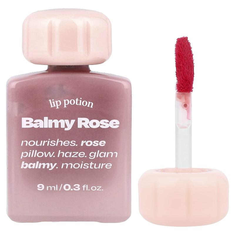 Alternativestereo, Lip Potion Balmy Rose، رقم 3 بنفسجي ناعم، 0.3 أونصة سائلة (9 مل)