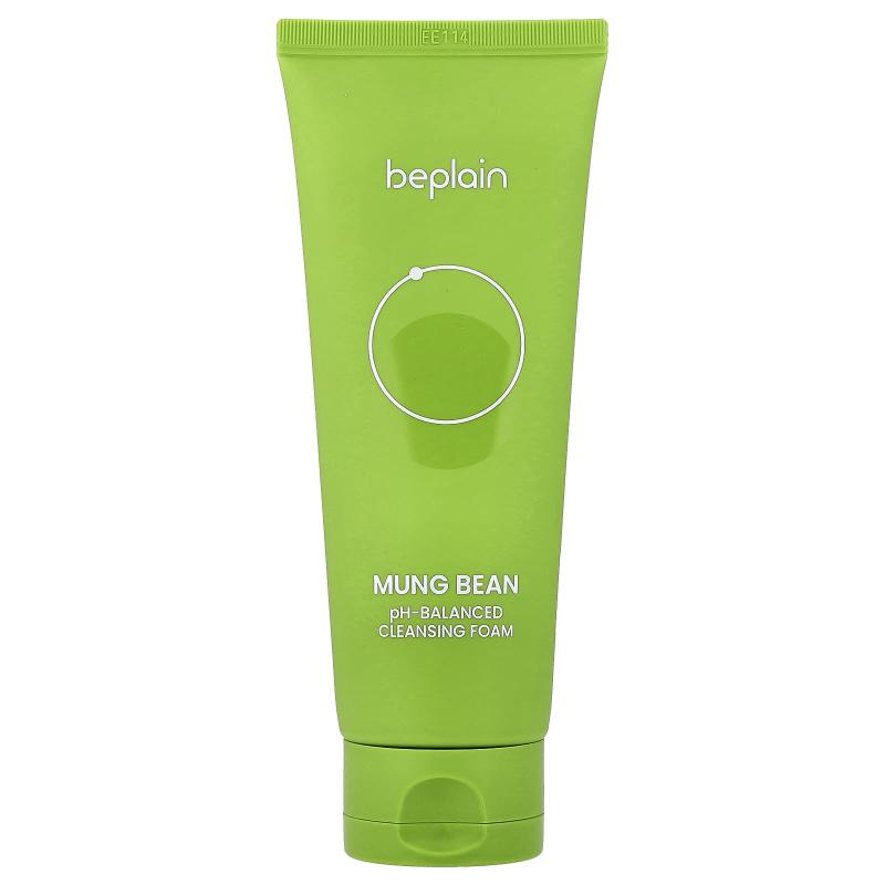 Beplain, Mung Bean، رغوة تنظيف ذات درجة حموضة متوازنة، 5.41 أونصة سائلة (160 مل)