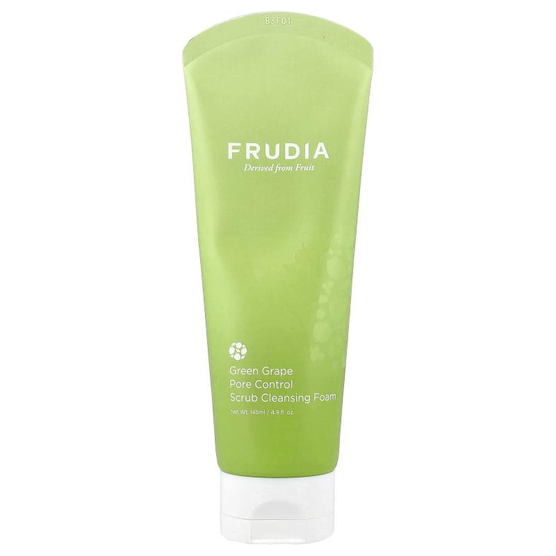 Frudia, Scrub Cleansing Foam, Pore Control, Green Grape, 4.9 fl oz (145 ml)