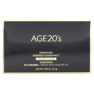 AGE20'S, Signature Essence Pact، تغطية مكثفة، عامل حماية من الشمس 50+، 29 كراميل، 0.49 أونصة (14 جم)
