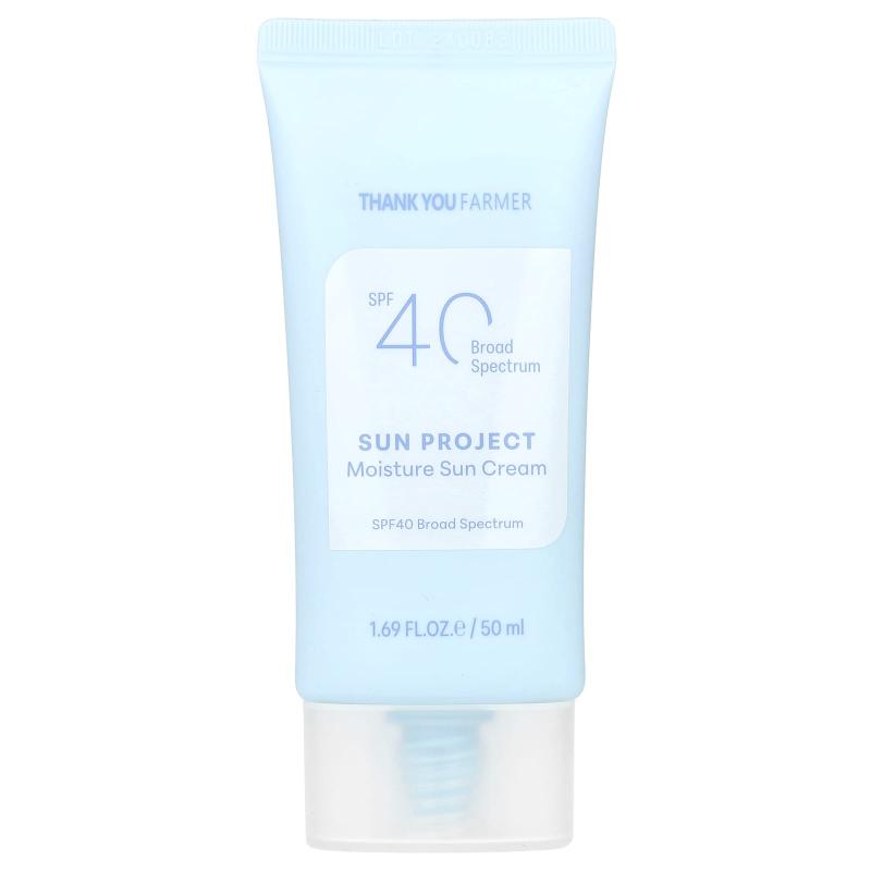 Thanks You Farmer, Sun Project، كريم الشمس المرطب، عامل حماية من الشمس 40، 1.69 أونصة سائلة (50 مل)