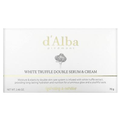 d'Alba, مصل وكريم White Truffle Double، 2.46 أونصة (70 جم)