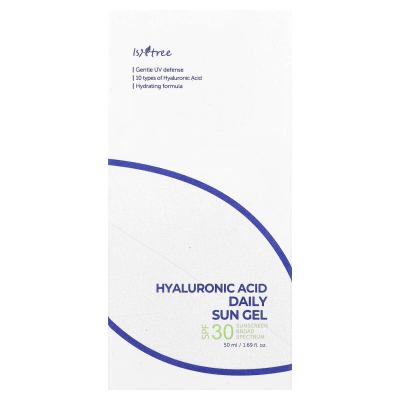 ISNtree, جل الشمس اليومي بحمض الهيالورونيك، عامل حماية من الشمس 30، 1.69 أونصة سائلة (50 مل)