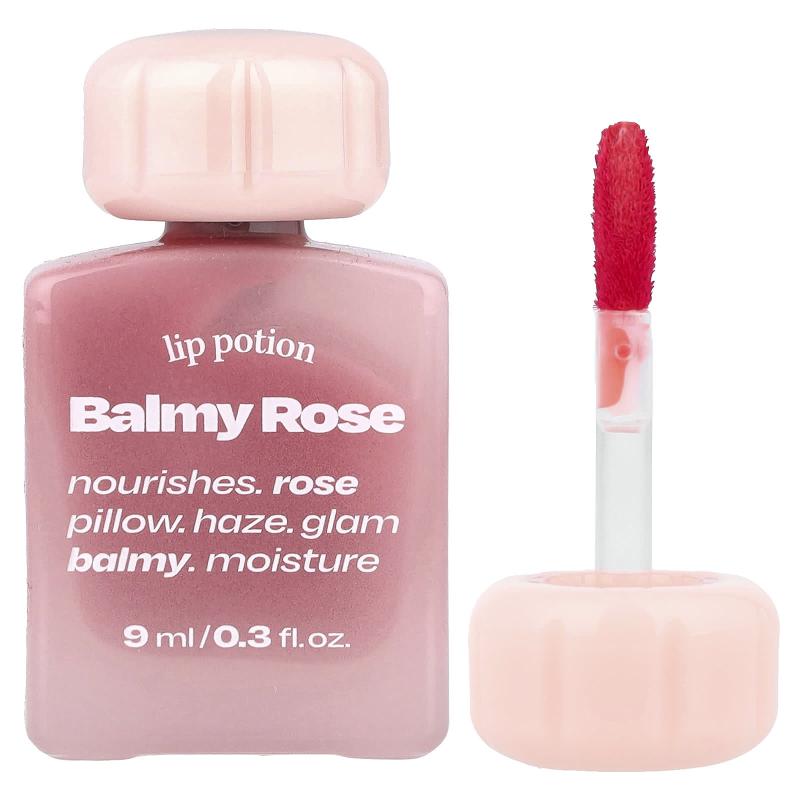 Alternativestereo, Lip Potion Balmy Rose، رقم 1 Baby Rose، 0.3 أونصة سائلة (9 مل)