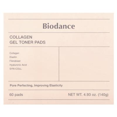 Biodance, ضمادات تونر جل الكولاجين، 60 ضمادة