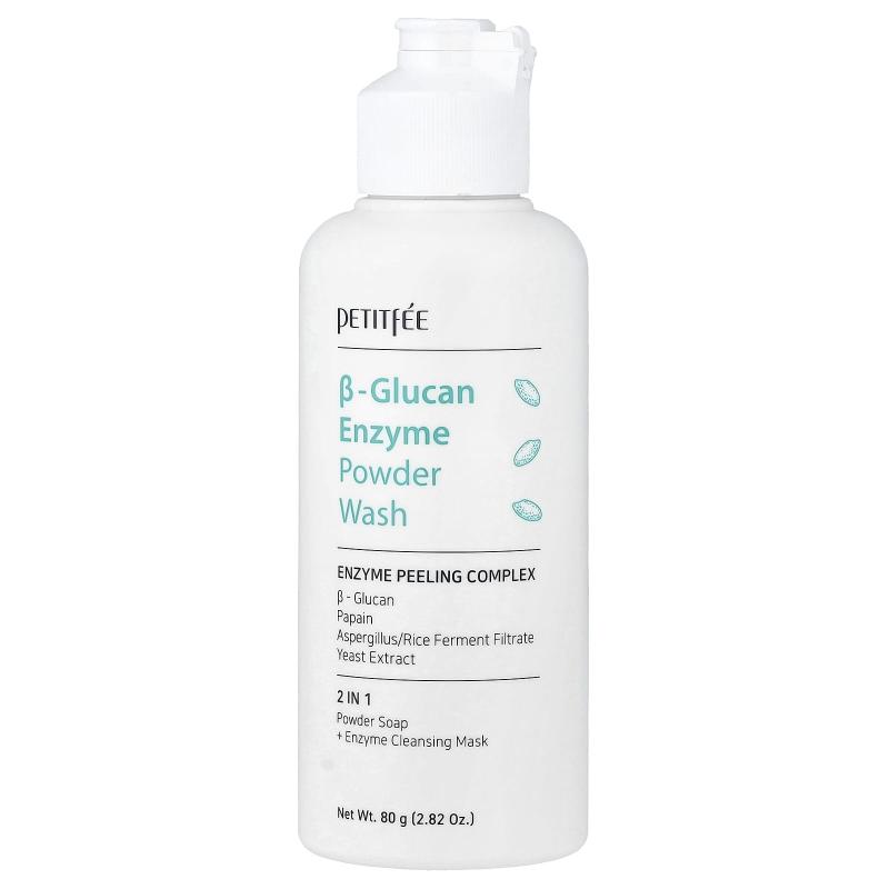 Petitfee, مسحوق غسول إنزيم بي-جلوكان، 2.82 أونصة (80 جم)