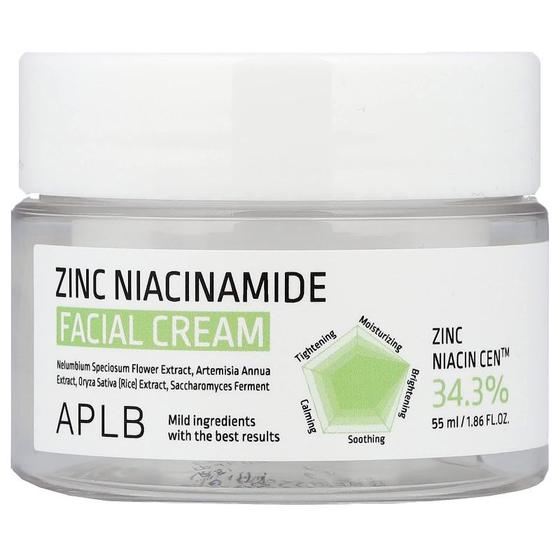 APLB, Zinc Niacinamide Facial Cream, 1.86 fl oz (55 ml)