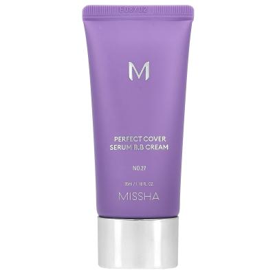 Missha, مصل التغطية المثالية B.B Cream، رقم 27 بيج عسلي، 1.18 أونصة سائلة (35 مل)