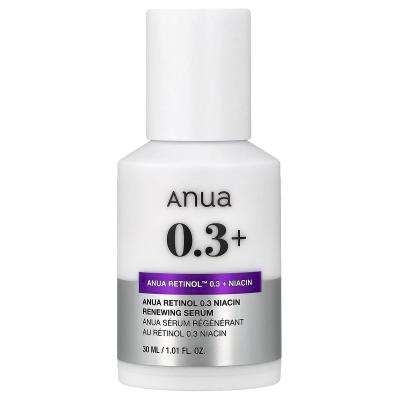 Anua, Retinol™ 0.3% + مصل النياسين المجدد، 1.01 أونصة سائلة (30 مل)