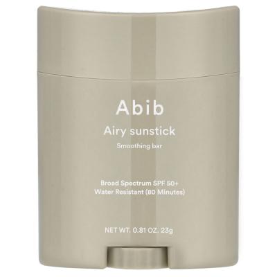 Abib, قالب تنعيم Airy Sunstick، عامل حماية من الشمس 50+، 0.81 أونصة (23 جم)