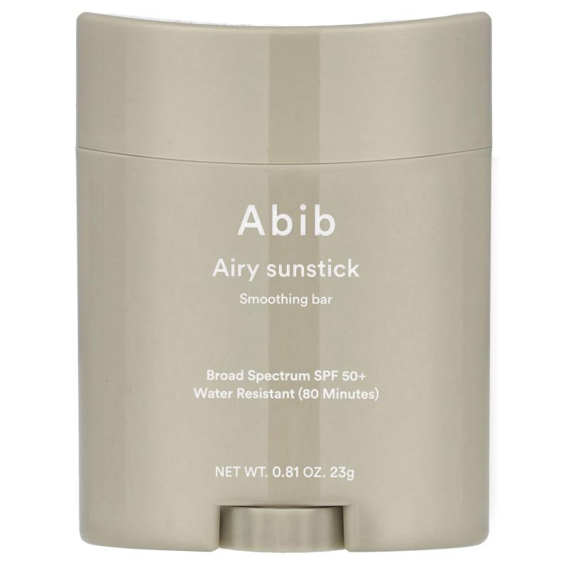 Abib, قالب تنعيم Airy Sunstick، عامل حماية من الشمس 50+، 0.81 أونصة (23 جم)