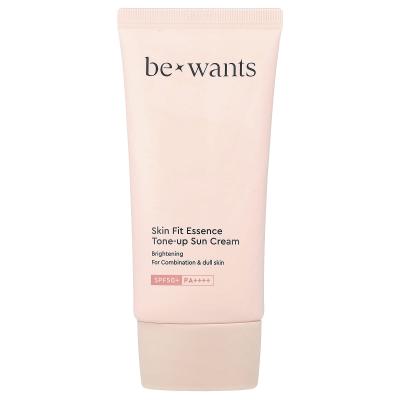 Bewants, كريم الشمس Skin Fit Essence Tone-Up، للبشرة المختلطة والباهتة، عامل حماية من الشمس 50+ PA++++، 1.69 أونصة سائلة (50 مل)