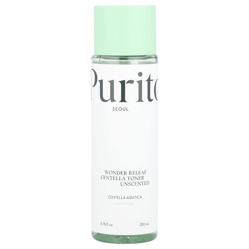 Purito, تونر Wonder Releaf Centella، غير معطر، 6.76 أونصة سائلة (200 مل)