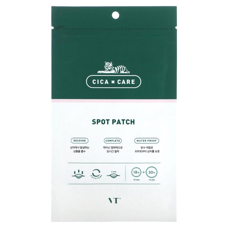 VT Cosmetics, Cica x Care، رقعة موضعية، 48 رقعة