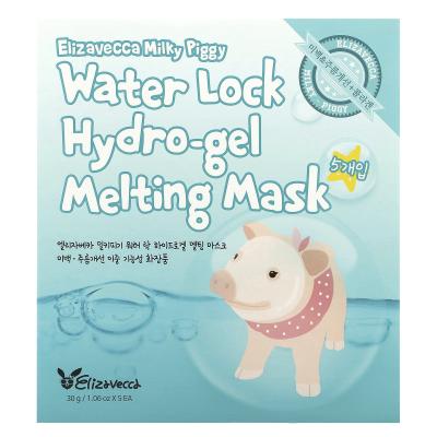Elizavecca, Milky Piggy، قناع الجمال الذائب Water Lock Hydro-Gel، 5 أقنعة ورقية، 1.06 أونصة (30 جم) لكل واحدة