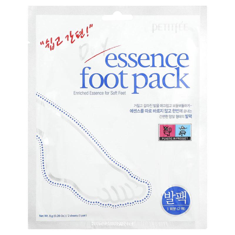Petitfee, Dry Essence Foot Pack,  1 Pair, 0.28 oz (8 g)