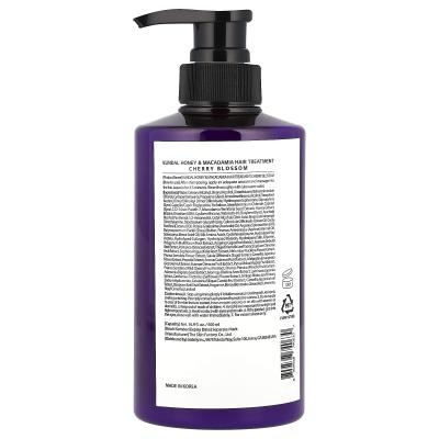 Kundal, العسل والمكاديميا، علاج، زهر الكرز، 16.9 أونصة سائلة (500 مل)