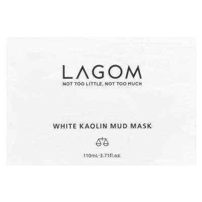 LAGOM, قناع التجميل بطين الكاولين الأبيض، 3.71 أونصة سائلة (110 مل)