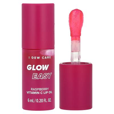 I Dew Care, Glow Easy، زيت الشفاه بفيتامين C، توت العليق، 0.20 أونصة سائلة (6 مل)