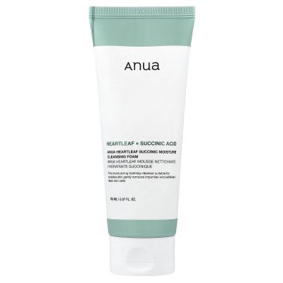Anua, Heartleaf Succinic Moisture Cleansing Foam, 5.07 fl oz (150 ml)