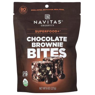 Navitas Organics, Superfood+®، قطع براوني الشوكولاتة، 8 أونصة (227 جم)