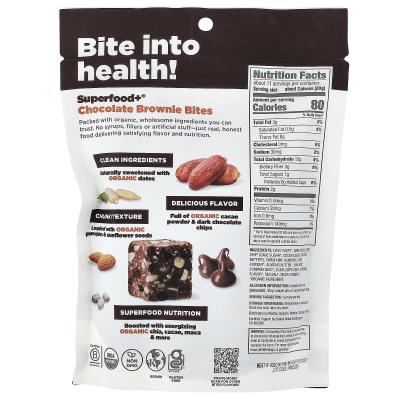 Navitas Organics, Superfood+®، قطع براوني الشوكولاتة، 8 أونصة (227 جم)