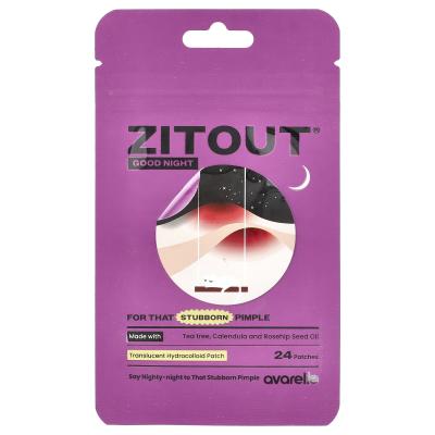 Avarelle, ZitOut® ليلة سعيدة، 24 رقعة