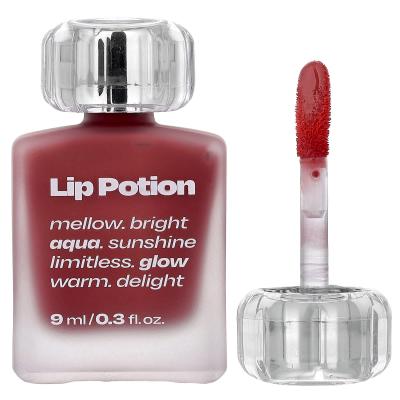 Alternativestereo, Lip Potion Aqua Glow، رقم 3 Sugar Rose، 0.3 أونصة سائلة (9 مل)
