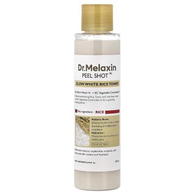 Dr.Melaxin, تونر Peel Shot Glow White Rice، لجميع أنواع البشرة، 6.76 أونصة سائلة (200 مل)
