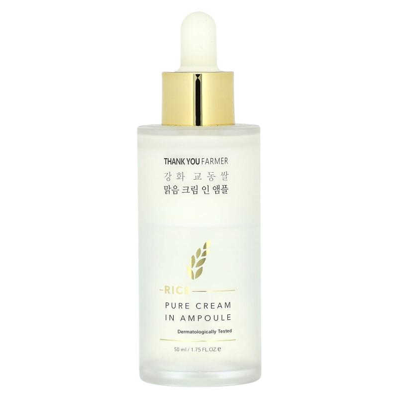 Thank You Farmer, Rice, Pure Cream In Ampoule, 1.75 fl oz (50 ml)