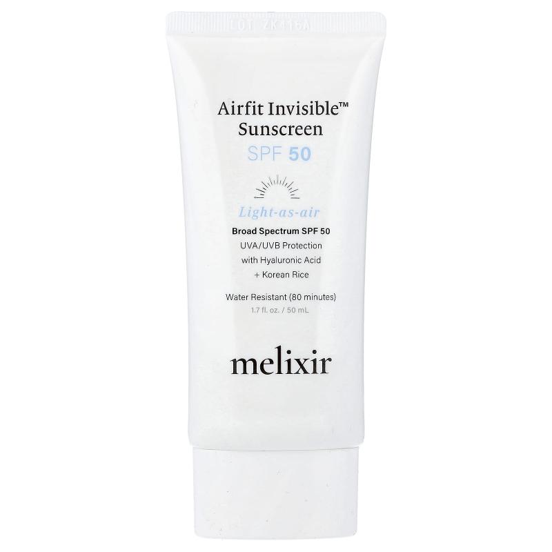 Melixir, Airfit Invisible™ Sunscreen, SPF 50, 1.7 fl oz (50 ml)