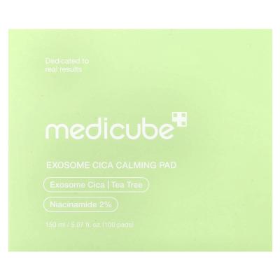 Medicube, وسادة التهدئة Exosome Cica، 100 وسادة، 5.07 أونصة سائلة (150 مل)