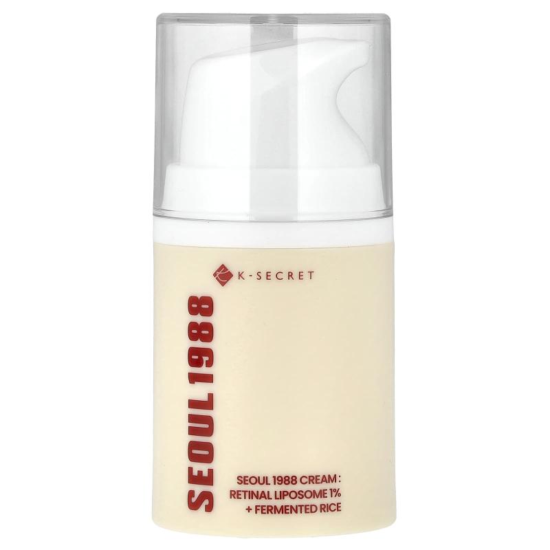 K-Secret, Seoul 1988 Cream, Retinal Liposome 1% + Fermented Rice, 1.69 fl oz (50 ml)