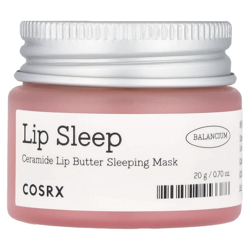 CosRx, Lip Sleep، قناع النوم بزبدة الشفاه سيراميد، 0.70 أونصة (20 جم)