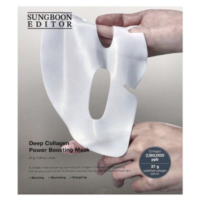 Sungboon Editor, قناع الجمال المعزز لقوة الكولاجين العميق، 4 عبوات، 1.30 أونصة (37 جم) لكل واحدة