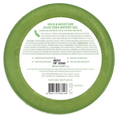 Nature Republic, معتدل ومرطب، جل الصبار المائي، 10.56 أونصة سائلة (300 مل)