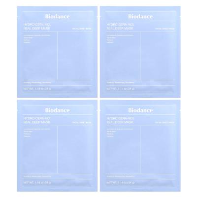 Biodance, قناع الجمال العميق Hydro Cera-Nol، 4 ورقات، 1.19 أونصة (34 جم) لكل واحدة