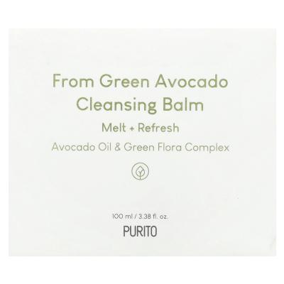 Purito, بلسم تنظيف الأفوكادو الأخضر، 3.38 أونصة سائلة (100 مل)