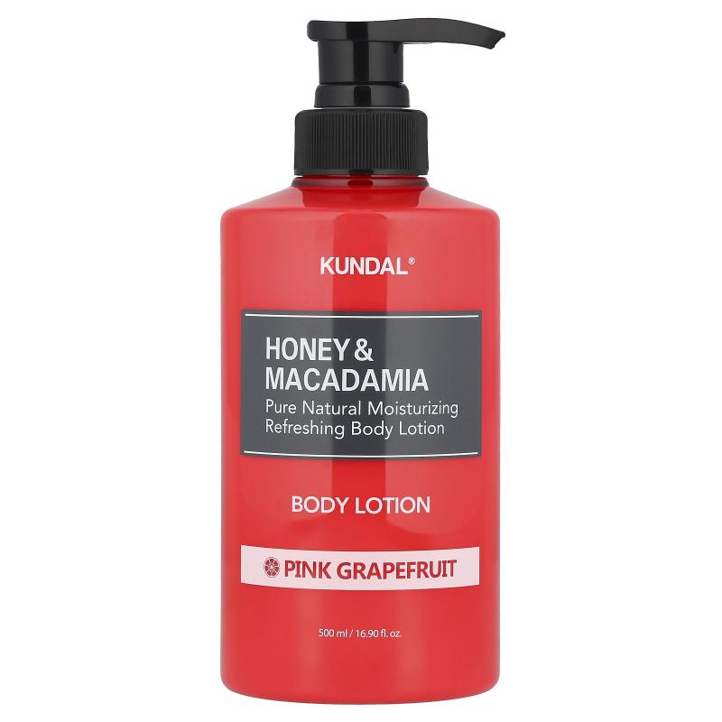 Kundal, Honey & Macadamia, Body Lotion, Pink Grapefruit, 16.9 fl oz (500 ml)