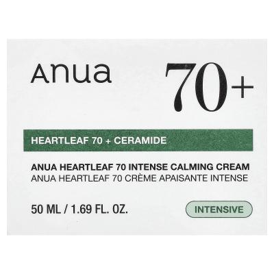 Anua, Heartleaf 70 + Ceramide Intense Calming Cream, 1.69 fl oz (50 ml)