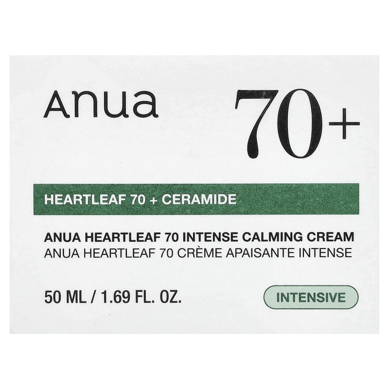 Anua, Heartleaf 70 + Ceramide Intense Calming Cream, 1.69 fl oz (50 ml)
