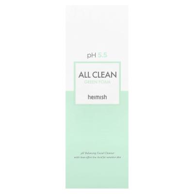 Heimish, منظف الوجه الرغوي All Clean Green، 5.29 أونصة (150 جم)