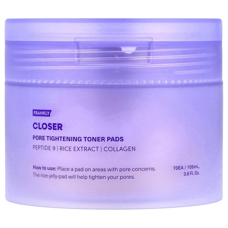 Frankly, Closer Pore Tightening Toner Pads, 70 Pads, 3.6 fl oz (105 ml)