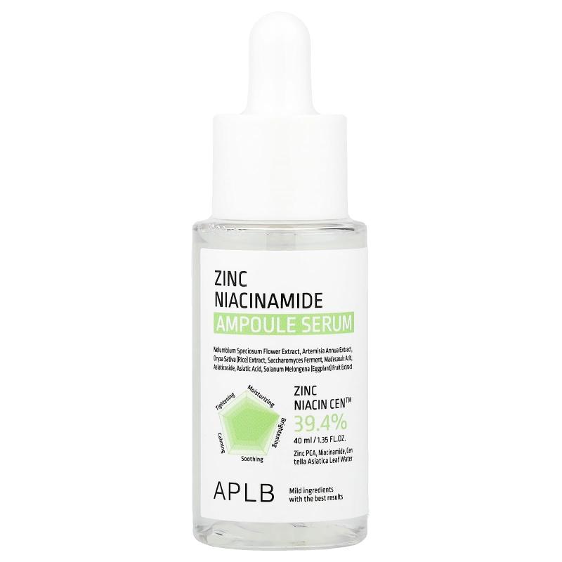 APLB, Zinc Niacinamide Ampoule Serum , 1.35 fl oz (40 ml)