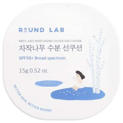 Round Lab, Birch Juice Moisturizing UVLock Sun Cushion, SPF 50+, 0.52 oz (15 g)