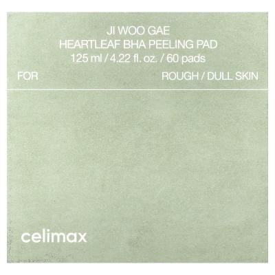 Celimax, Ji Woo GAE Heartleaf BHA Peeling Pad, 60 Pads, 4.22 fl oz (125 ml)