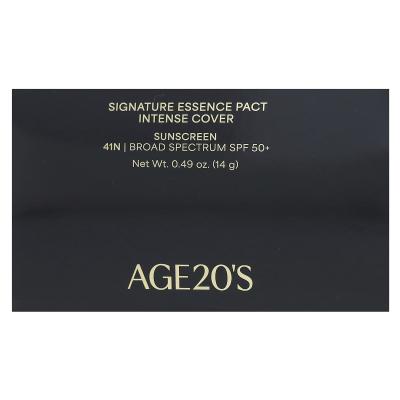 AGE20'S, Signature Essence Pact، تغطية مكثفة، عامل حماية من الشمس 50+، 41N، 0.49 أونصة (14 جم)