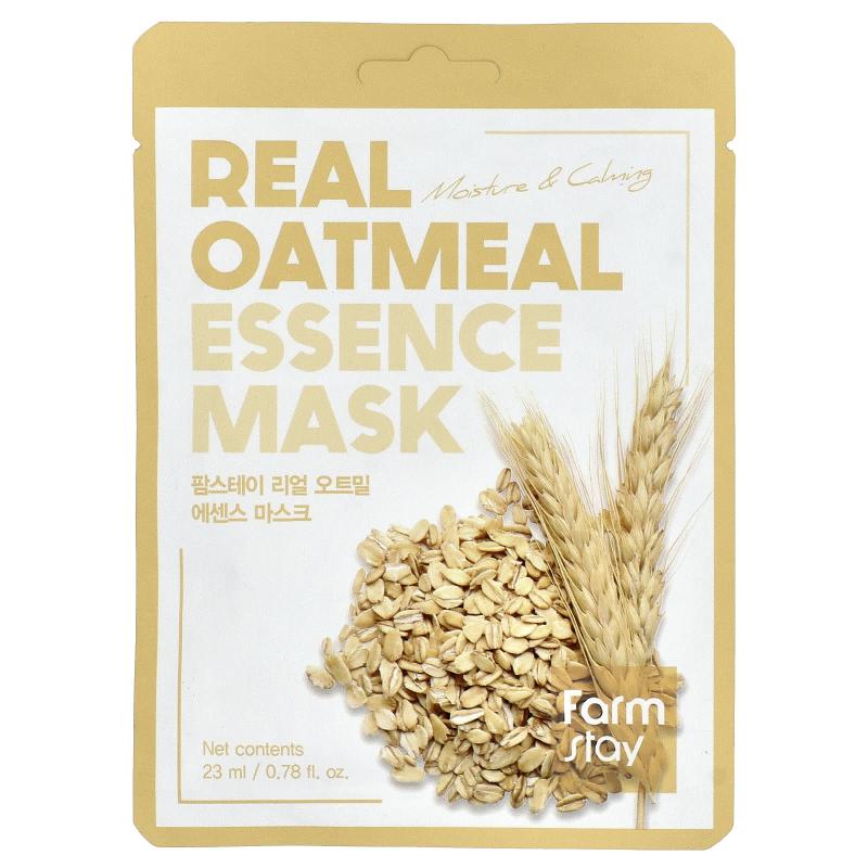 Farmstay, Real Oatmeal Essence Beauty Mask, 1 Sheet, 0.78 fl oz (23 ml)